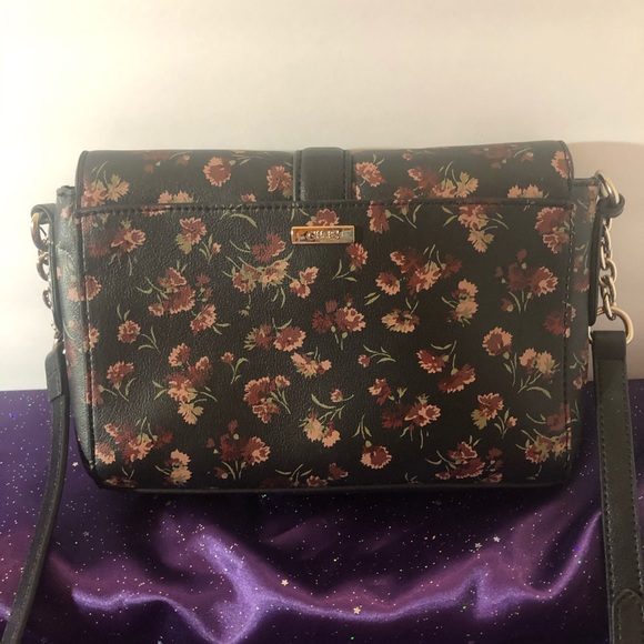 Chaps Chain-Strap Floral Flap-Cover Purse - Picture 6 of 12